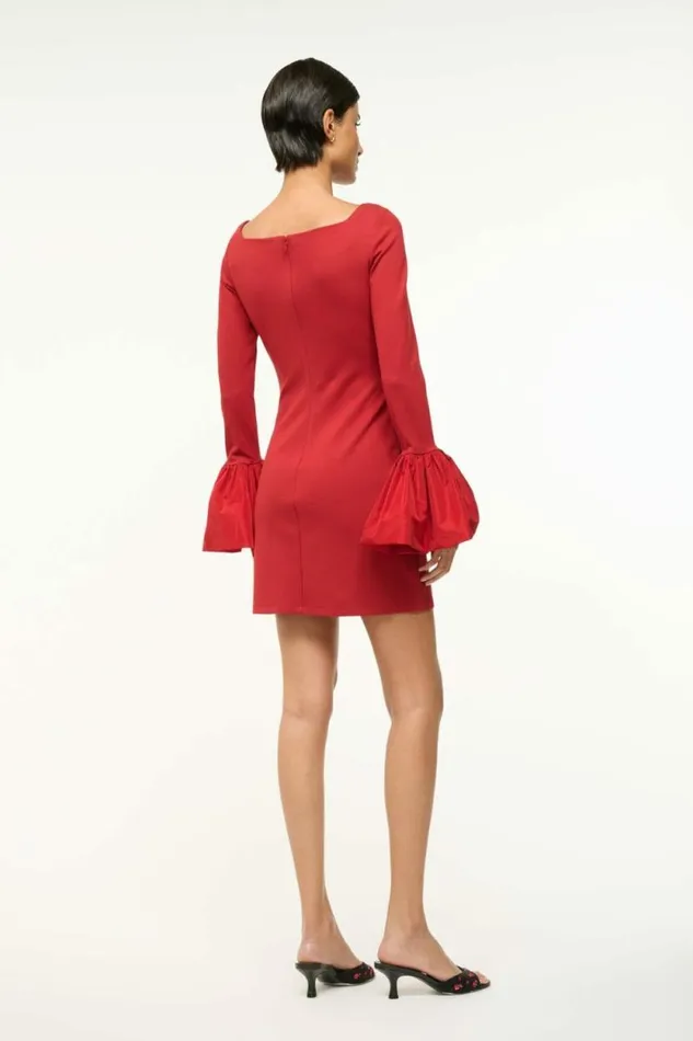 STAUD Dresses HAWTHORNE DRESS Rouge 8211 Women