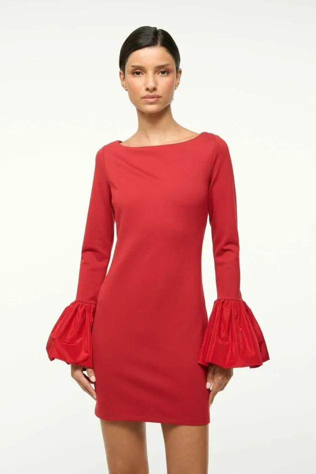 STAUD Dresses HAWTHORNE DRESS Rouge 8211 Women
