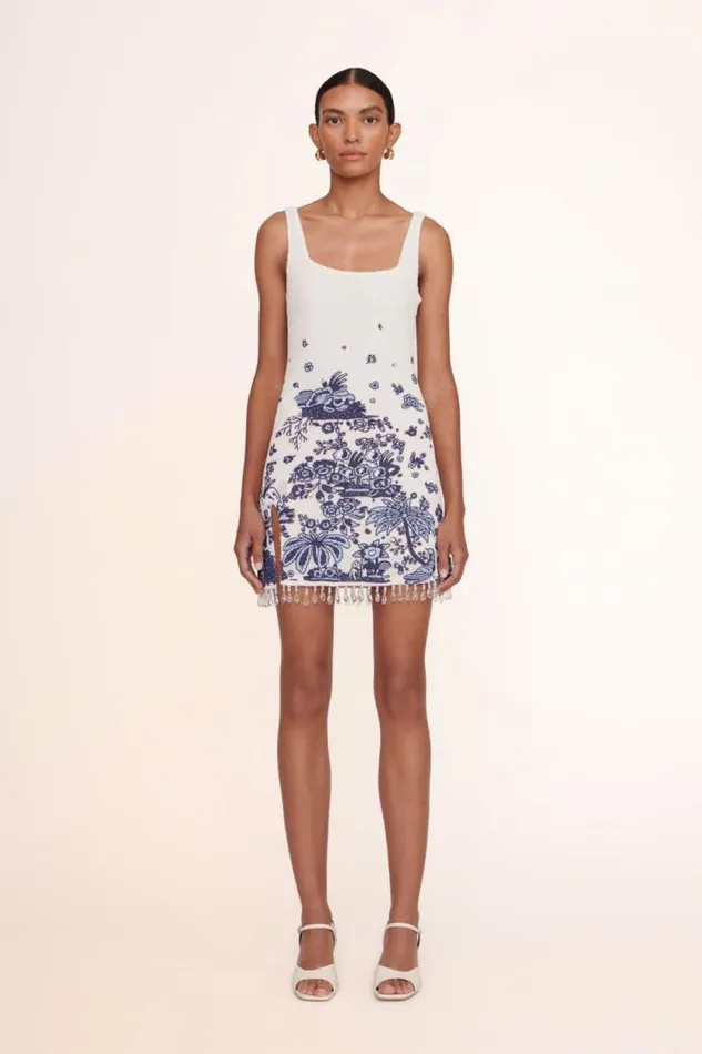 STAUD Dresses LE SABLE DRESS Blue Toile 8211 Women