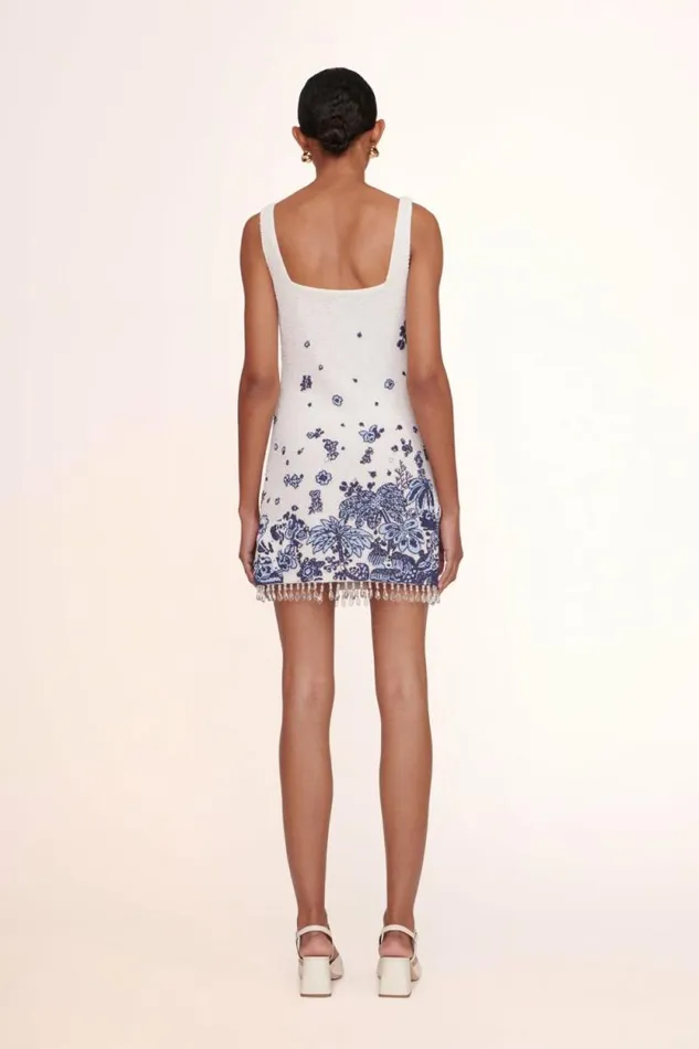 STAUD Dresses LE SABLE DRESS Blue Toile 8211 Women
