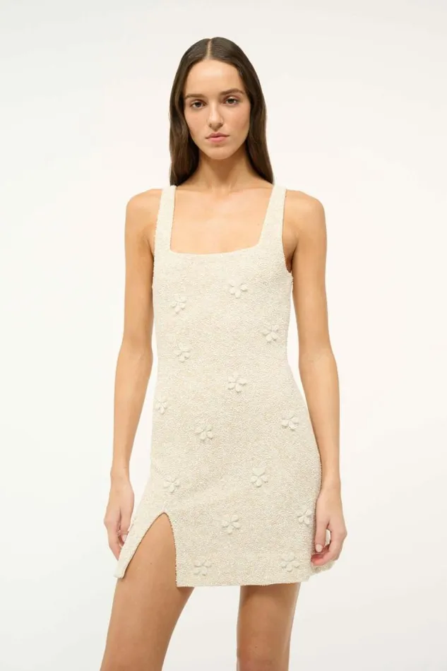 STAUD Dresses LE SABLE DRESS Ivory 8211 Women STAUD Dresses LE SABLE DRESS Ivory 8211 Women