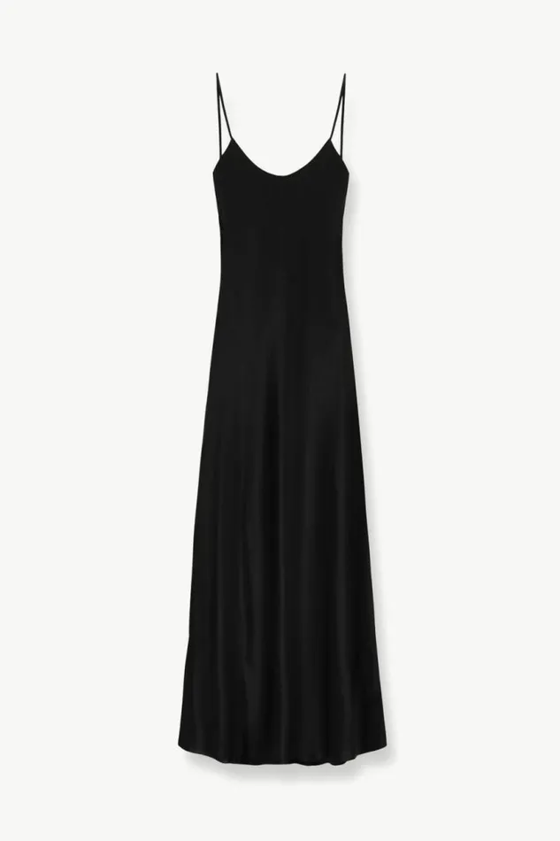 STAUD Dresses MILNER SILK SLIP DRESS Black 8211 Women