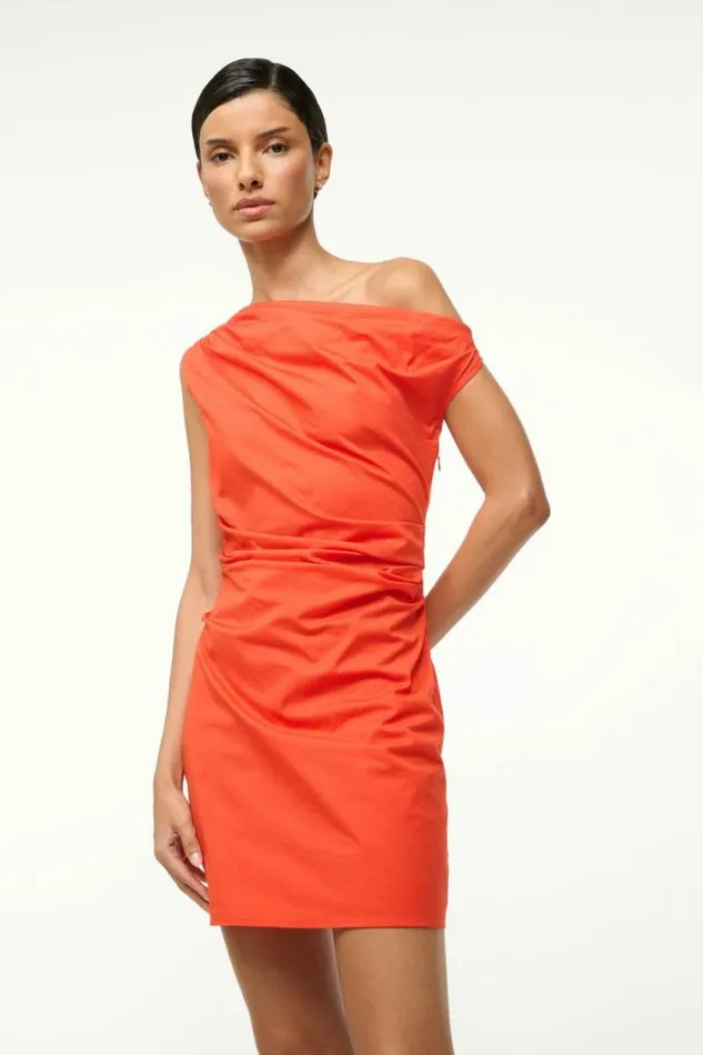 STAUD Dresses PHARE MINI DRESS Cayenne 8211 Women STAUD Dresses PHARE MINI DRESS Cayenne 8211 Women