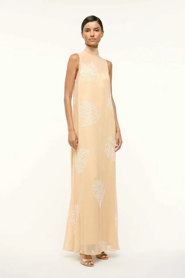 STAUD Dresses RUBI DRESS Sandy Palm 8211 Women STAUD Dresses RUBI DRESS Sandy Palm 8211 Women