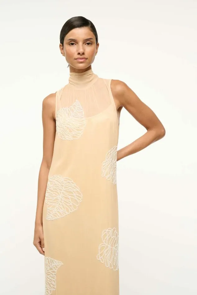 STAUD Dresses RUBI DRESS Sandy Palm 8211 Women STAUD Dresses RUBI DRESS Sandy Palm 8211 Women