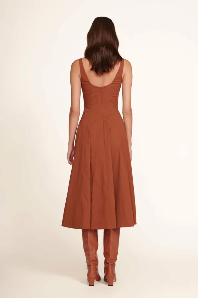STAUD Dresses WELLS DRESS Tan 8211 Women