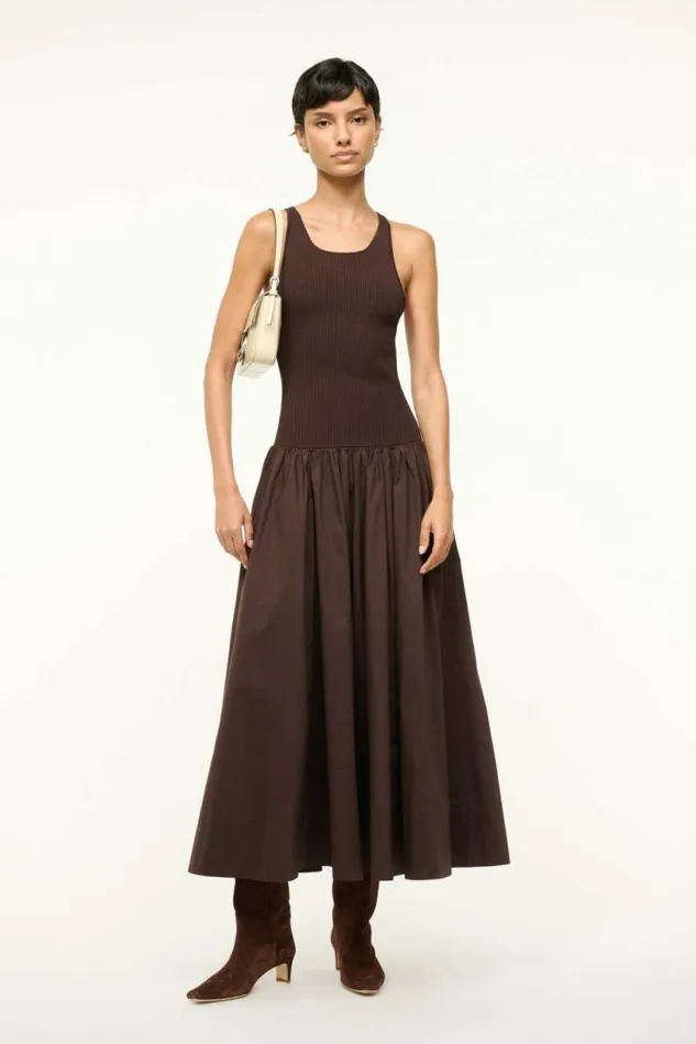 STAUD Dresses YAMILA DRESS Earth 8211 Women