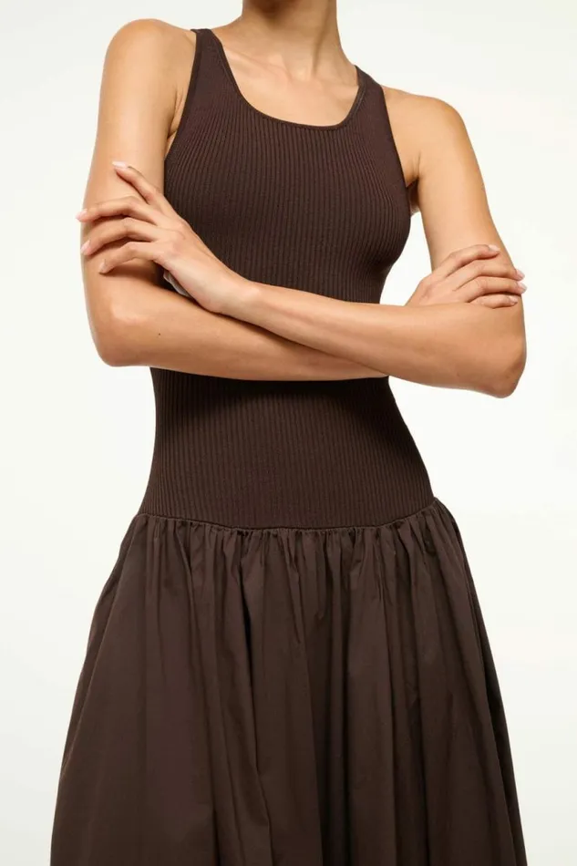 STAUD Dresses YAMILA DRESS Earth 8211 Women