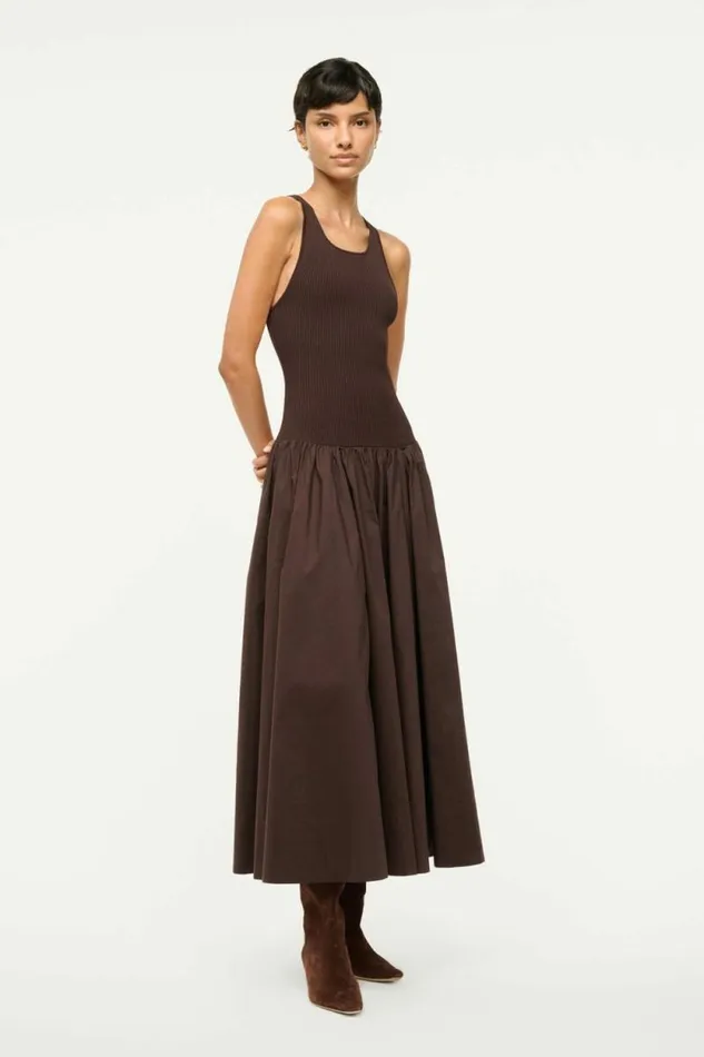 STAUD Dresses YAMILA DRESS Earth 8211 Women