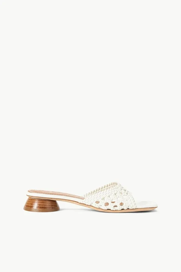 STAUD Heels SIMONE CROCHET HEEL Paper 8211 Women