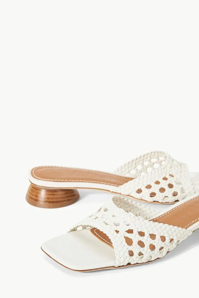 STAUD Heels SIMONE CROCHET HEEL Paper 8211 Women STAUD Heels SIMONE CROCHET HEEL Paper 8211 Women