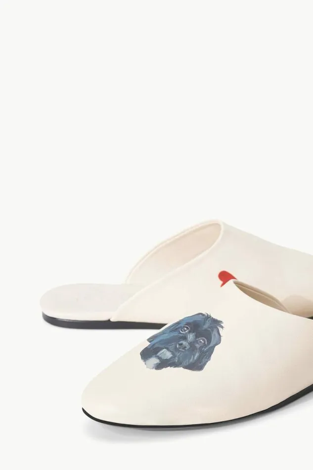 STAUD Mules and Flats CUSTOM ABBY SLIPPER Cream 8211 Women