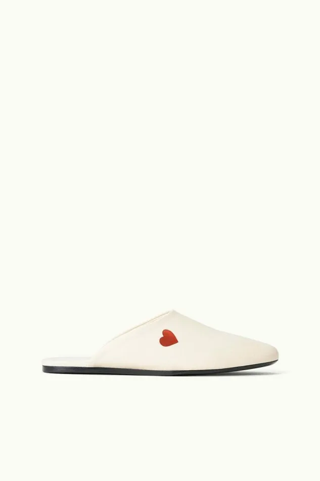STAUD Mules and Flats CUSTOM ABBY SLIPPER Cream 8211 Women