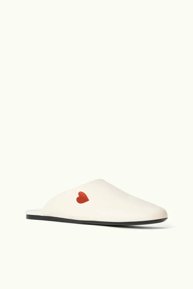 STAUD Mules and Flats CUSTOM ABBY SLIPPER Cream 8211 Women