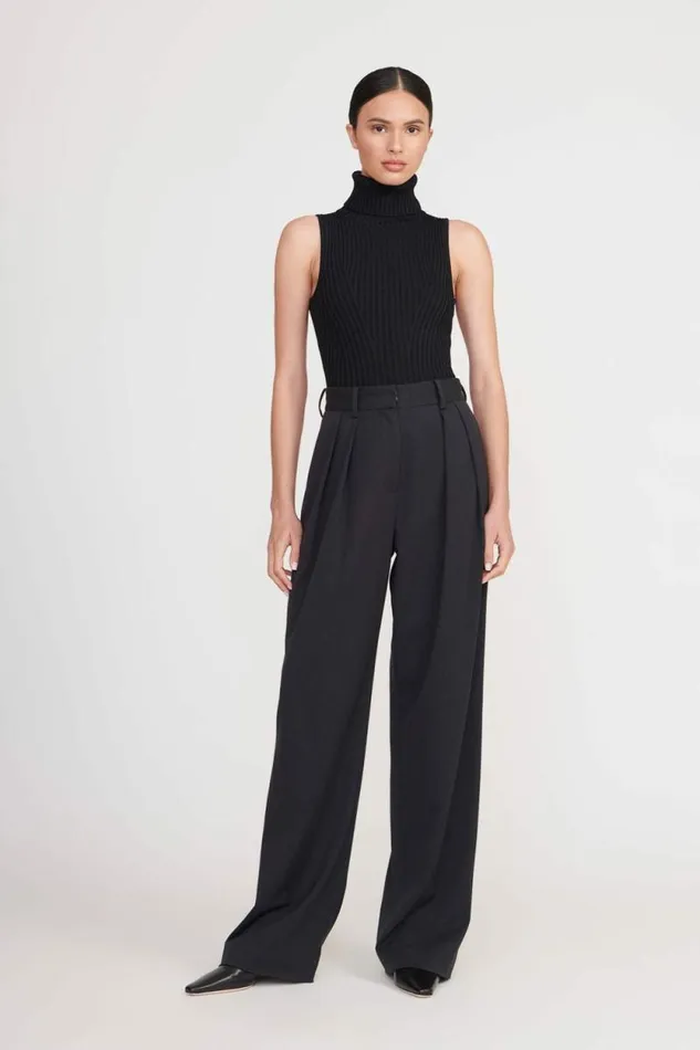 STAUD Pants and Shorts LUISA PANT Black Suiting 8211 Women