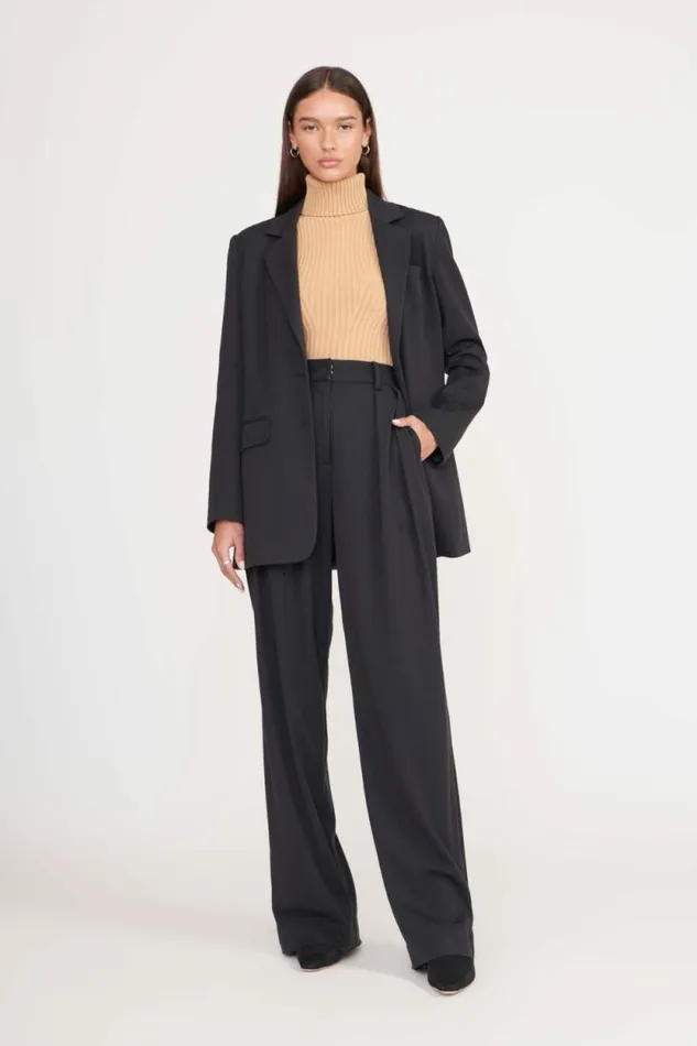 STAUD Pants and Shorts LUISA PANT Black Suiting 8211 Women