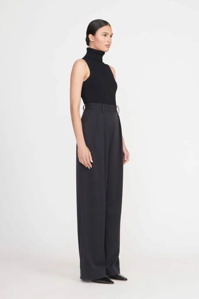 STAUD Pants and Shorts LUISA PANT Black Suiting 8211 Women