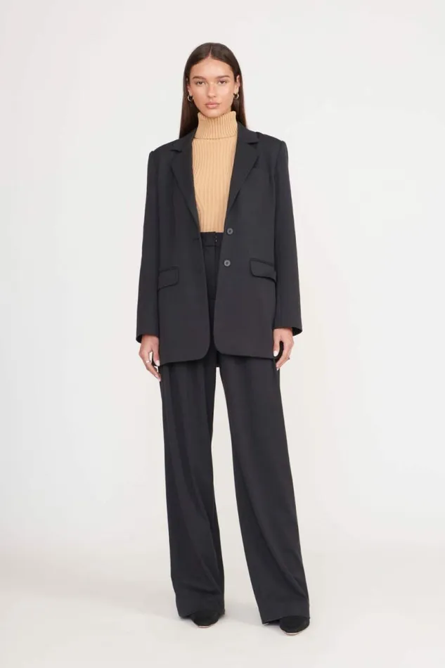 STAUD Pants and Shorts LUISA PANT Black Suiting 8211 Women