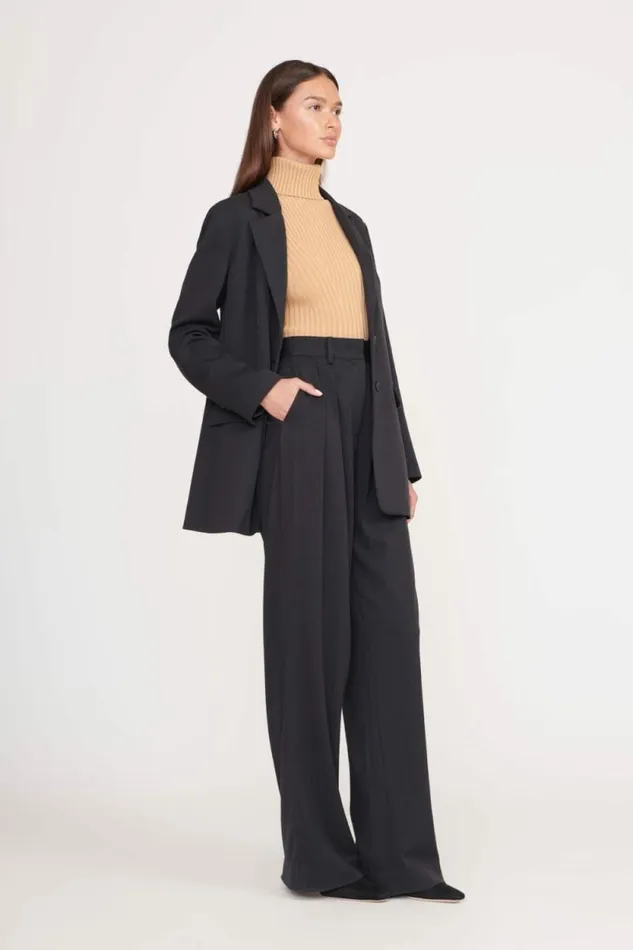 STAUD Pants and Shorts LUISA PANT Black Suiting 8211 Women