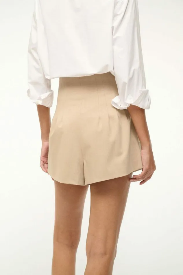 STAUD Pants and Shorts MAGPIE SHORTS Stone 8211 Women STAUD Pants and Shorts MAGPIE SHORTS Stone 8211 Women