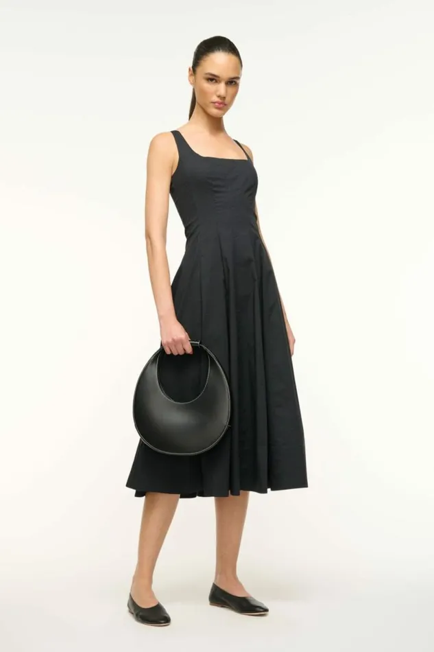 STAUD Shoulder MOON BAG Black 8211 Women