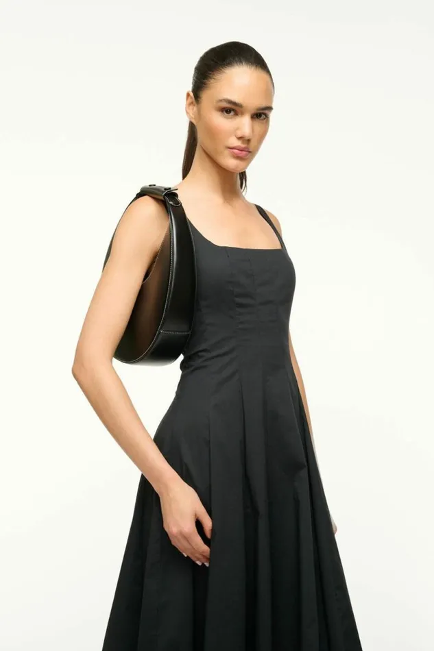 STAUD Shoulder MOON BAG Black 8211 Women