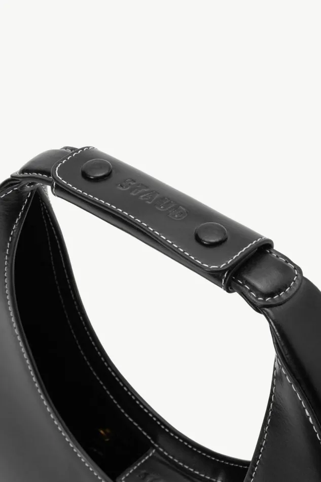 STAUD Shoulder MOON BAG Black 8211 Women