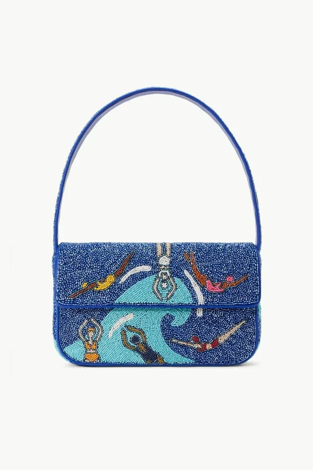 STAUD Shoulder TOMMY BEADED BAG Swimmers 8211 Women