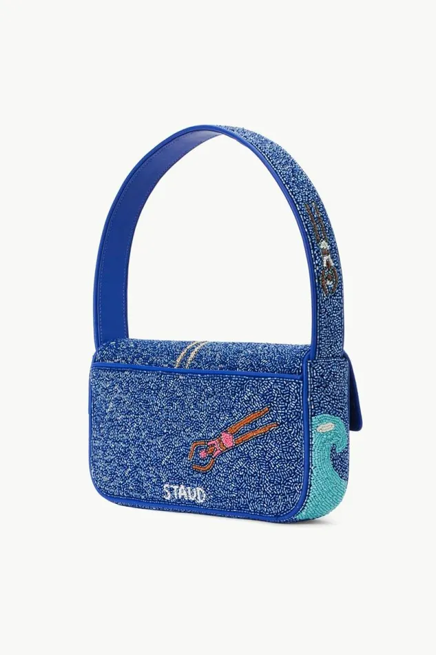 STAUD Shoulder TOMMY BEADED BAG Swimmers 8211 Women STAUD Shoulder TOMMY BEADED BAG Swimmers 8211 Women