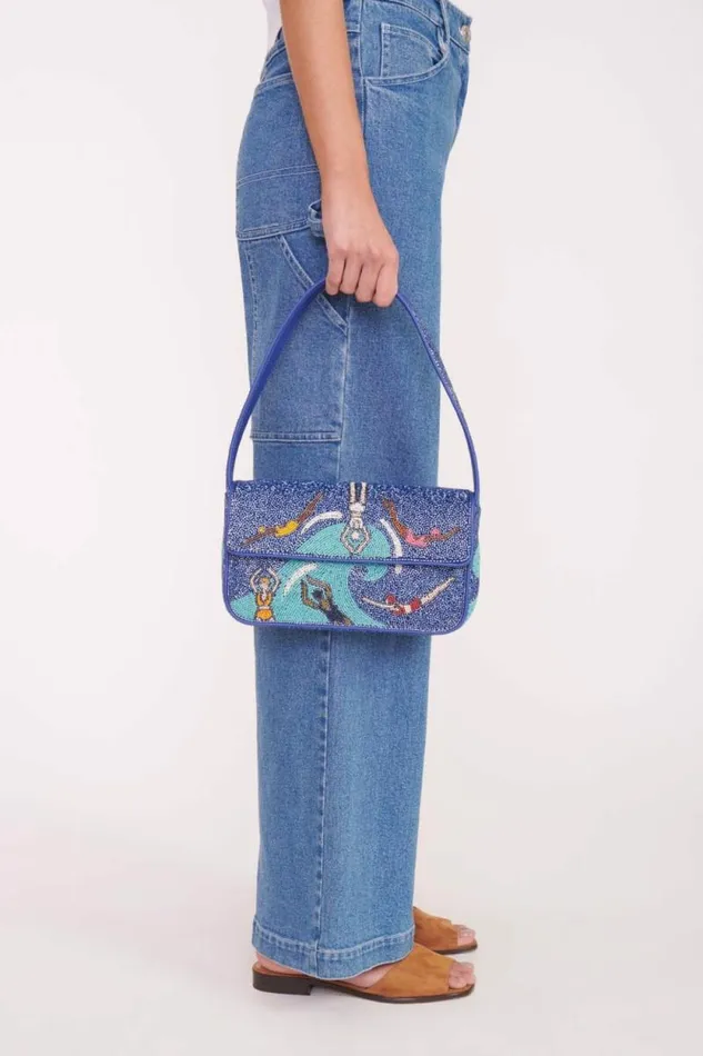 STAUD Shoulder TOMMY BEADED BAG Swimmers 8211 Women STAUD Shoulder TOMMY BEADED BAG Swimmers 8211 Women