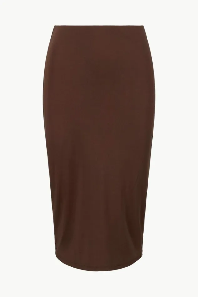 STAUD Skirts CHANA SKIRT Dark Oak 8211 Women