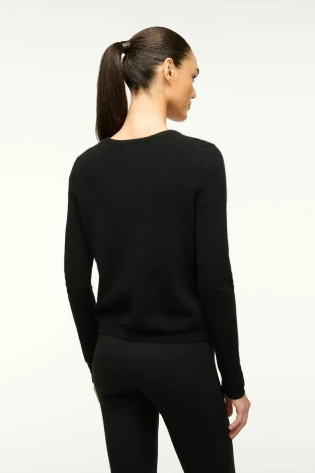 STAUD Sweaters MIDNIGHT CASHMERE CARDIGAN Black 8211 Women