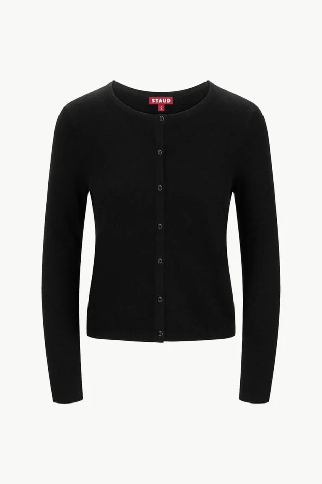 STAUD Sweaters MIDNIGHT CASHMERE CARDIGAN Black 8211 Women