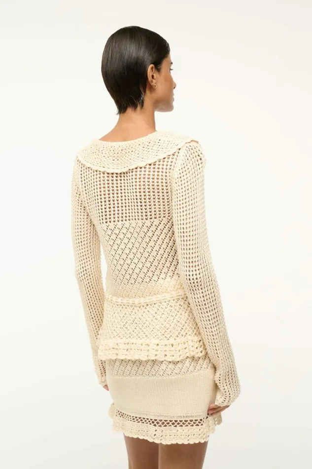 STAUD Sweaters VIENNA SWEATER Ecru 8211 Women