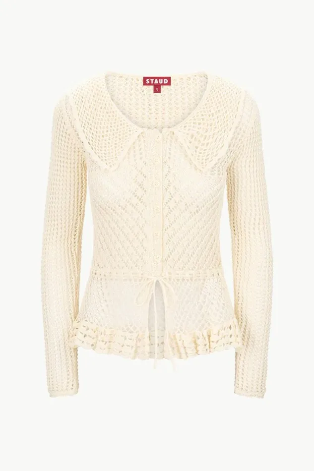 STAUD Sweaters VIENNA SWEATER Ecru 8211 Women