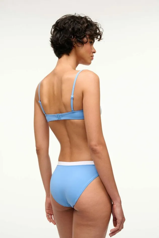 STAUD Swim GEMMA BIKINI BOTTOM Azure White 8211 Women STAUD Swim GEMMA BIKINI BOTTOM Azure White 8211 Women