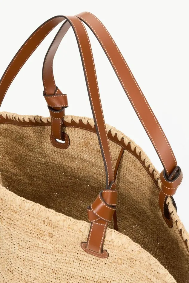 STAUD Swim SQUILLO RAFFIA TOTE Natural Tan 8211 Women STAUD Swim SQUILLO RAFFIA TOTE Natural Tan 8211 Women