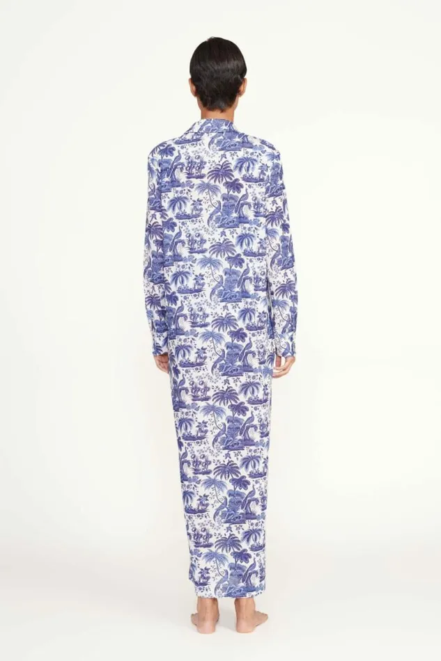 STAUD Swim VITA DRESS Blue Toile 8211 Women