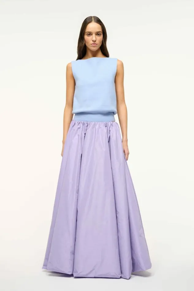 STAUD The Evening Edit BELLAGIO SKIRT Lilac 8211 Women