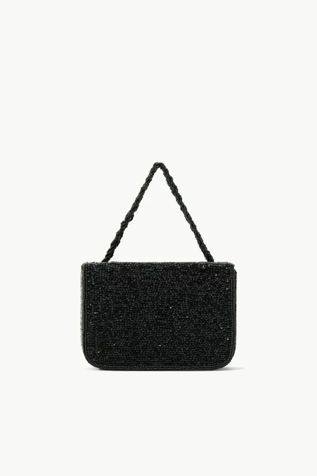 STAUD The Evening Edit CARMEN BEADED BOX BAG Black 8211 Women