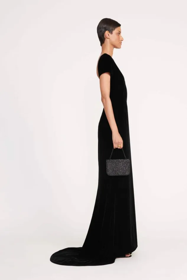 STAUD The Evening Edit CARMEN BEADED BOX BAG Black 8211 Women STAUD The Evening Edit CARMEN BEADED BOX BAG Black 8211 Women