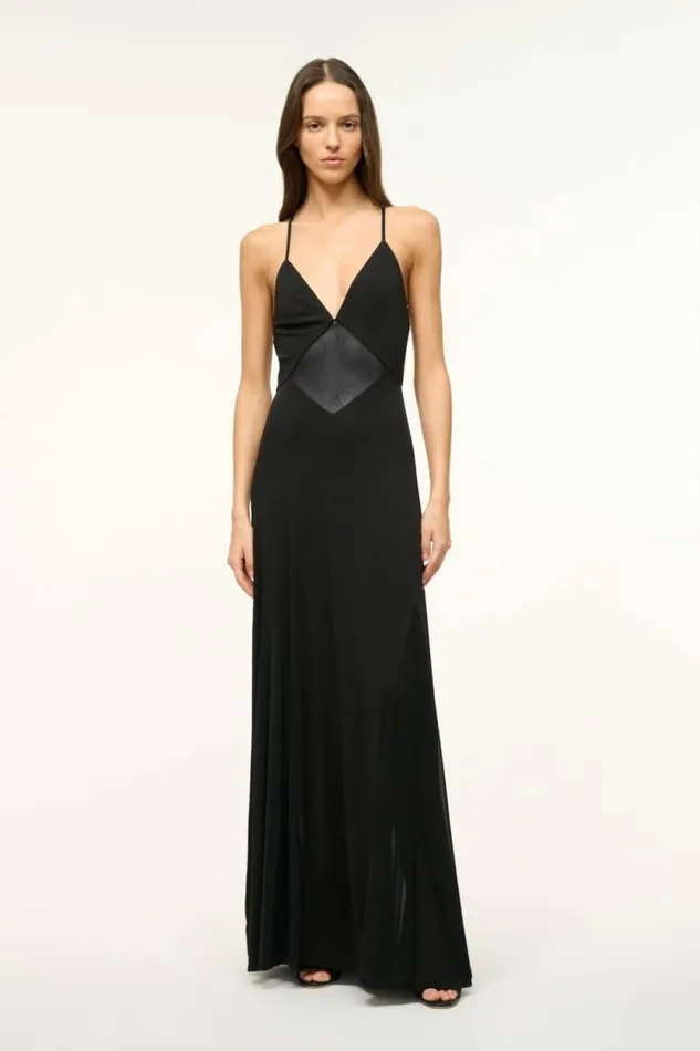 STAUD The Evening Edit FLEUR DRESS Black 8211 Women