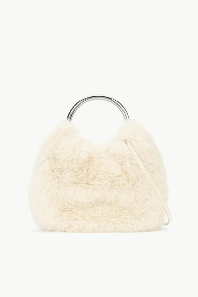 STAUD The Evening Edit ROMEO FAUX FUR BAG Cream 8211 Women