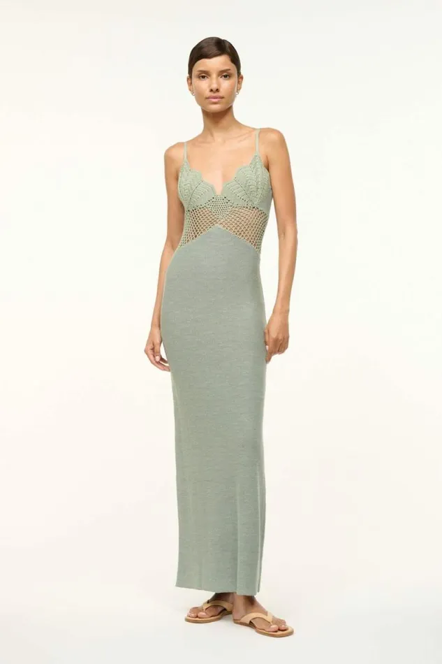 STAUD The Evening Edit TARA DRESS Jade 8211 Women