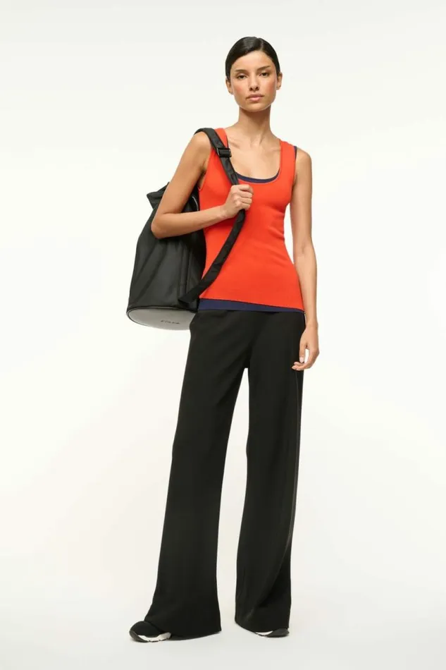 STAUD Tops HERMOSA TANK Cayenne Navy 8211 Women