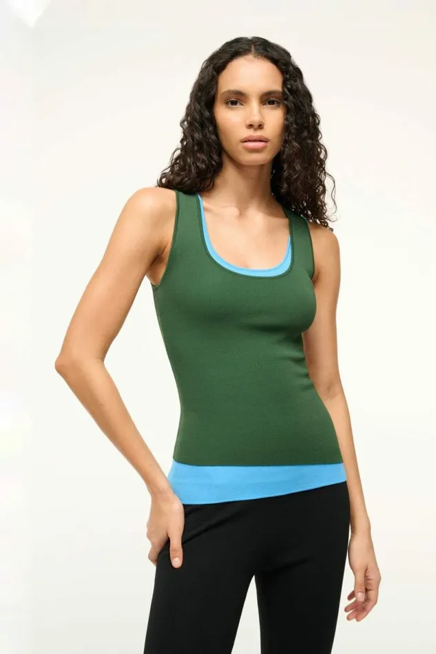 STAUD Tops HERMOSA TANK Jungle Sky 8211 Women