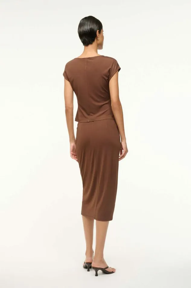 STAUD Tops SUNISA TOP Dark Oak 8211 Women