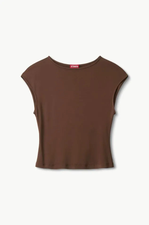 STAUD Tops SUNISA TOP Dark Oak 8211 Women