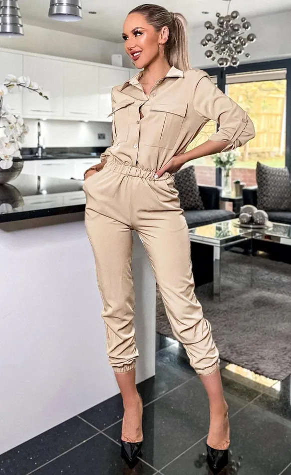 Stone Logan Utility Style Jumpsuit Women Missfiga Jumpsuits