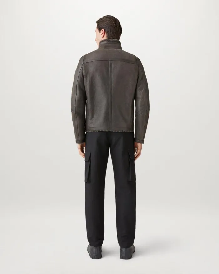 Suede and Shearling Jackets Men Belstaff Tundra Jacket Forge Grey